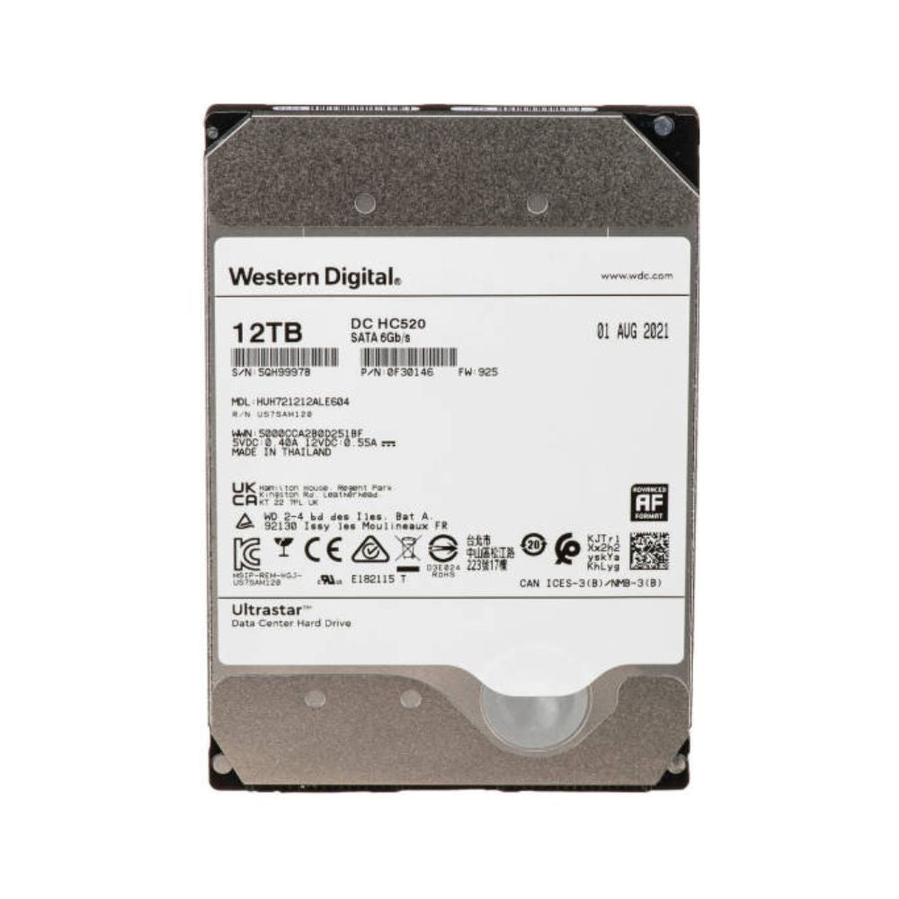 WD 12TB UltraStar HC520 3.5 WD 12TB UltraStar HC520 3.5
